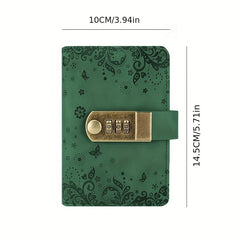 A7 Password Book w/ Lock Retro Diary