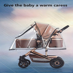 Stroller Rain Cover Wind Rainproof Dustproof Ventilation EVA Material