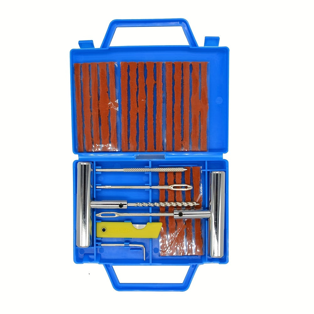 Heavy Duty Tire Repair Kit 23pcs w/ Universal Patch Kit for Car Motorcycle Truck