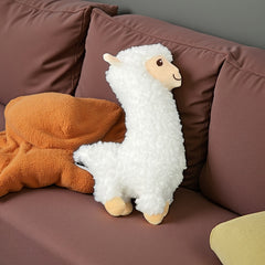 Brown Alpaca Wool Plush Dolls - Fluffy Home Decoration