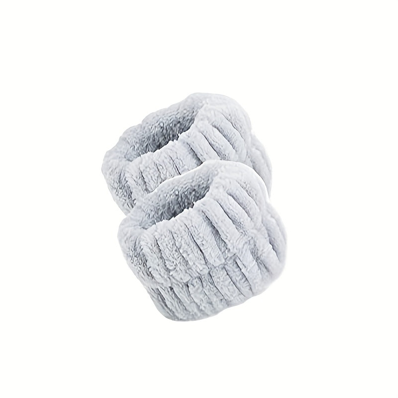 2pcs Reusable Face Wash Wrist Strap Absorbent Skin Friendly