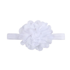 Girls Candy Mesh Flower Headband Elastic Hair Accessories