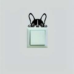 French Bulldog Light Switch Sticker Vinyl Wall Decal