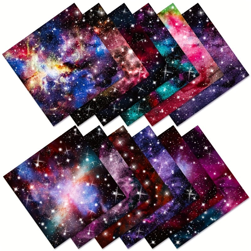 12pcs Constellation Scrapbook Paper Pads 15.24x15.24 cm