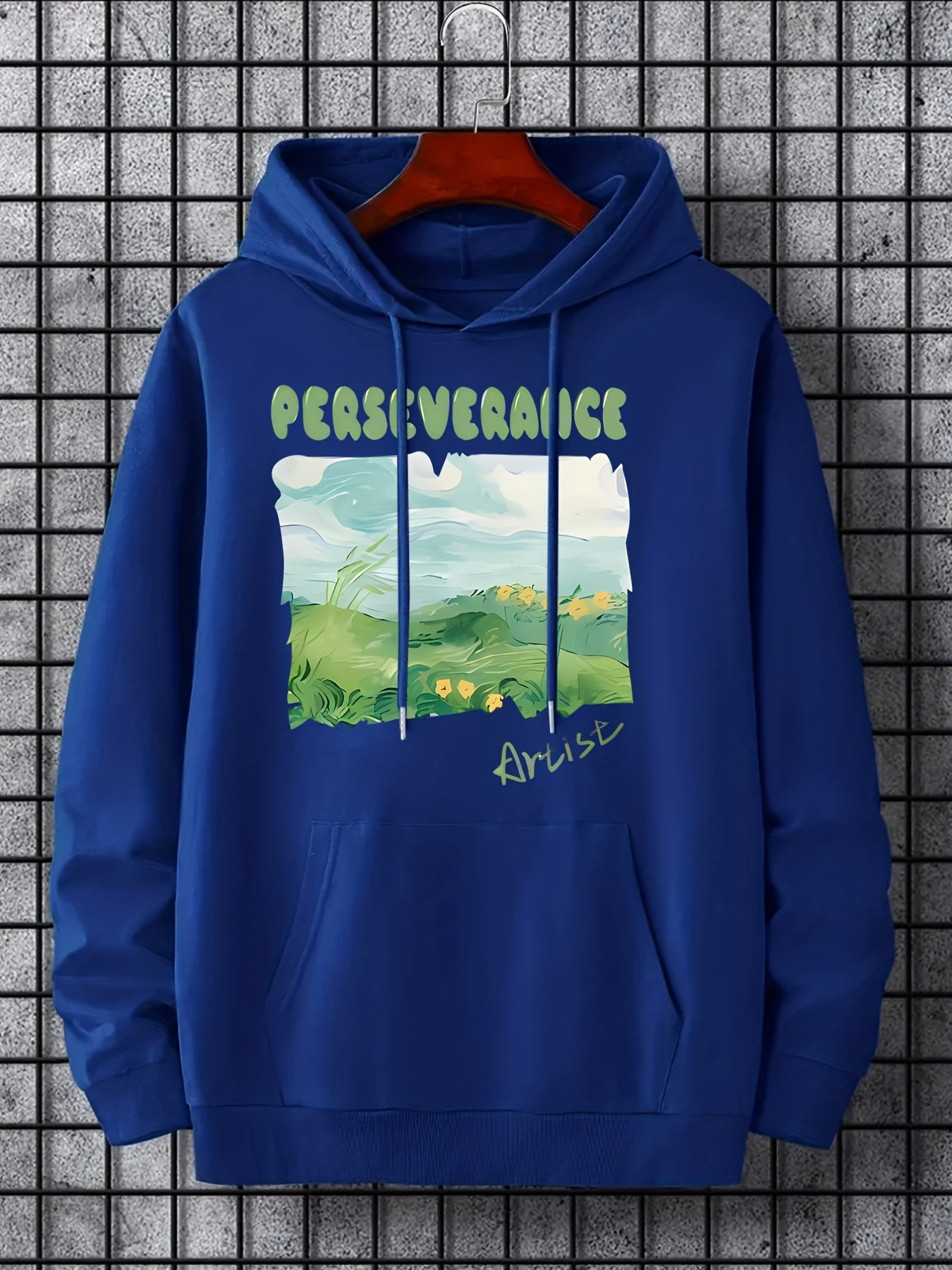 'Masked' Print Hoodie for Men