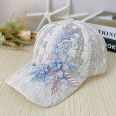 Lace Floral Baseball Cap Sun Hat