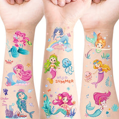 Mermaid Waterproof Temporary Tattoos - Set of 20 Sheets