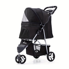 Pet Stroller Dog Cat Cage Jogger Stroller For Small Dogs Cats Travel