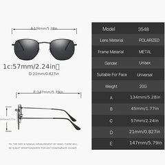 Men's Polarized Metal Sunglasses UV Protection Sports Sunglasses