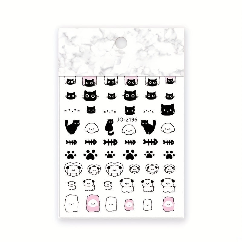 Cat Dog Nail Sticker Nail Art Decoration