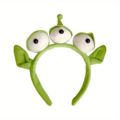 Three Eyes Alien Headband Plush Cartoon Headdress Halloween Costume Cosplay