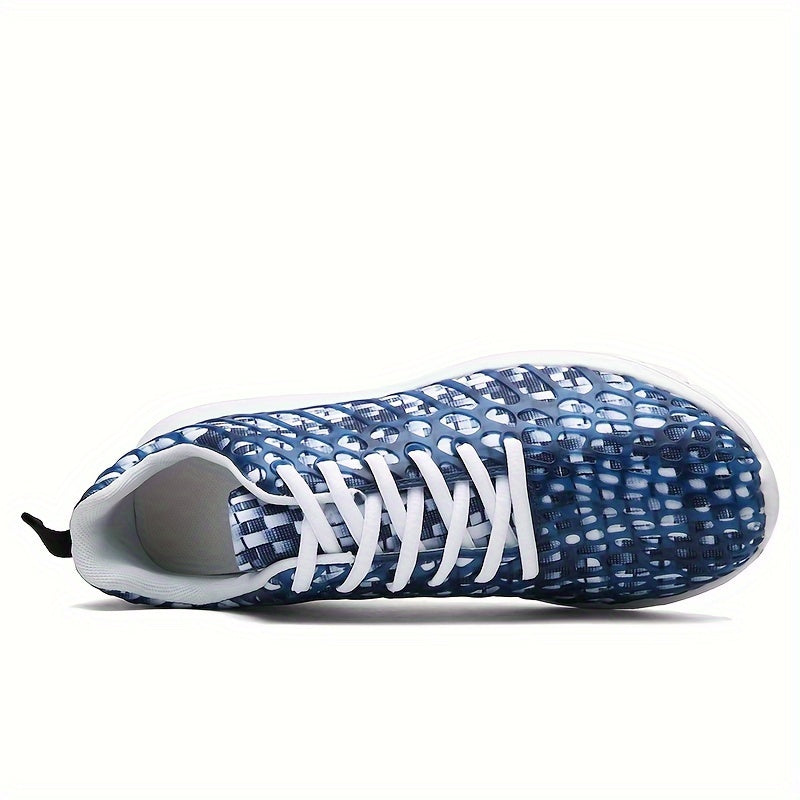 Stylist Print Running Shoes Lace-up Sports Sneakers