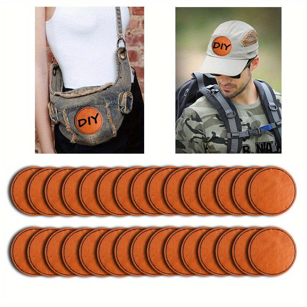 30 Leather Patches Repair Crafts - Iron On