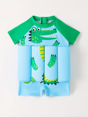 Kids Buoyancy Swimsuit - Cartoon Pattern