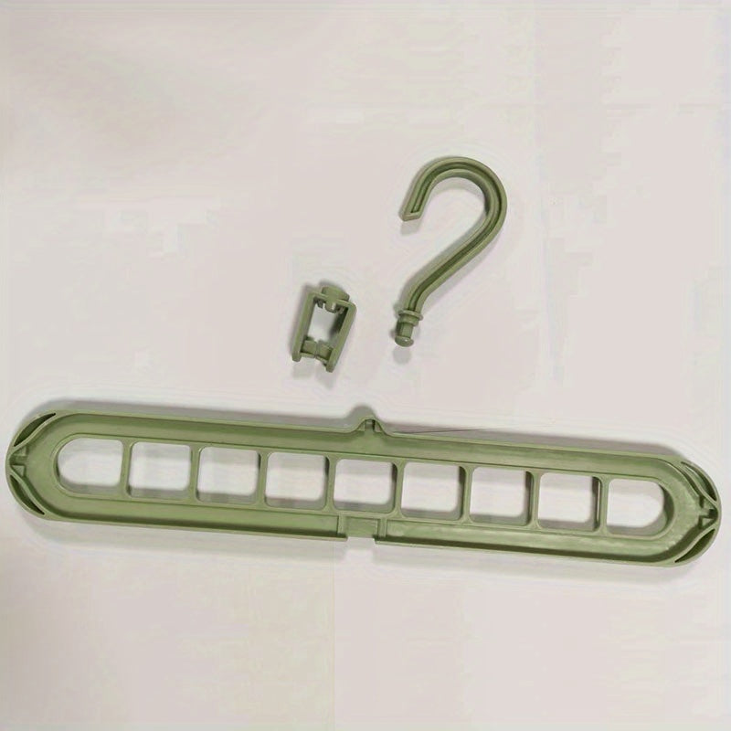 Multifunctional Clothes Hanger Storage Rack 9 Holes Plastic Drying Rack