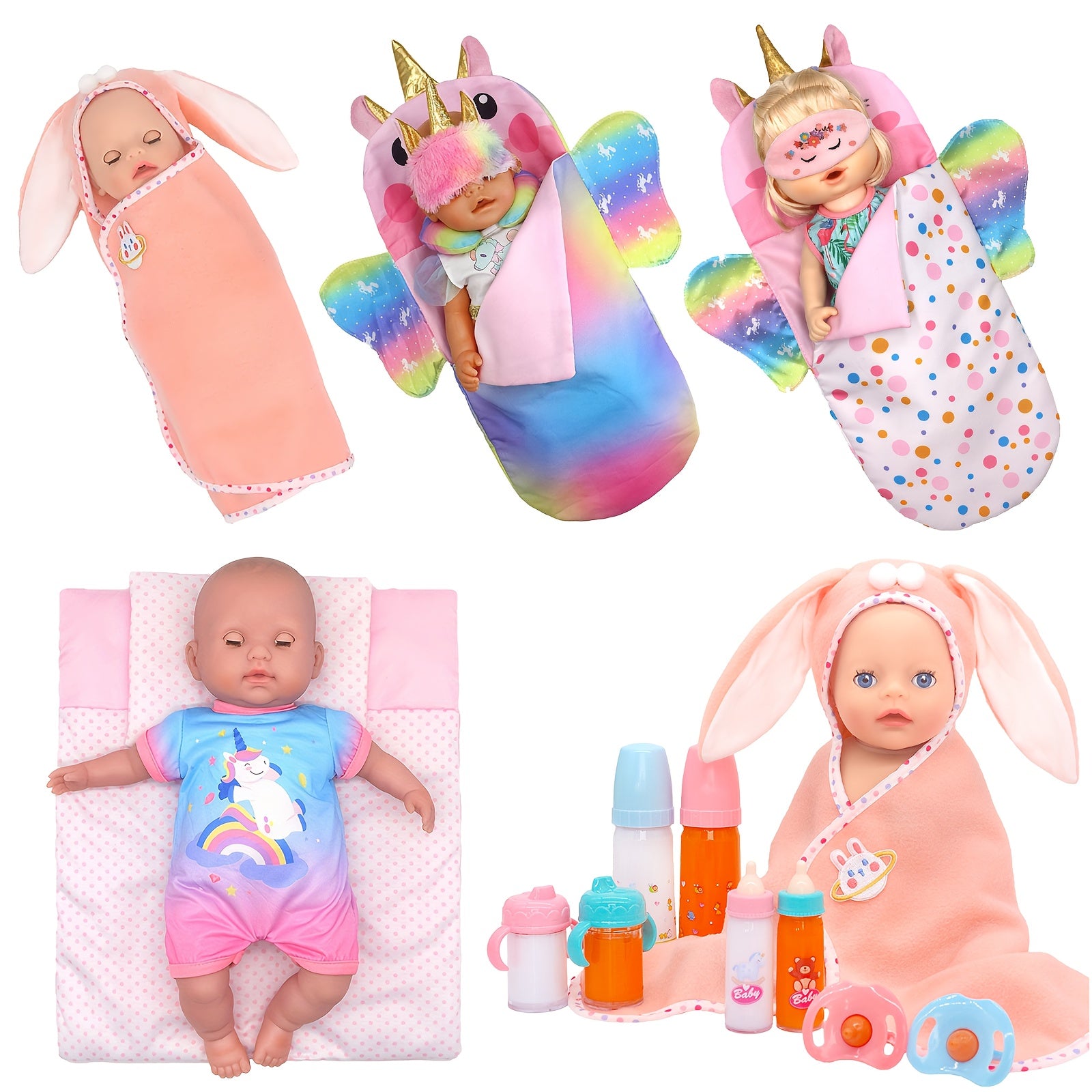 Doll Blanket for Baby Dolls - Party Game Accessory for Children over 3