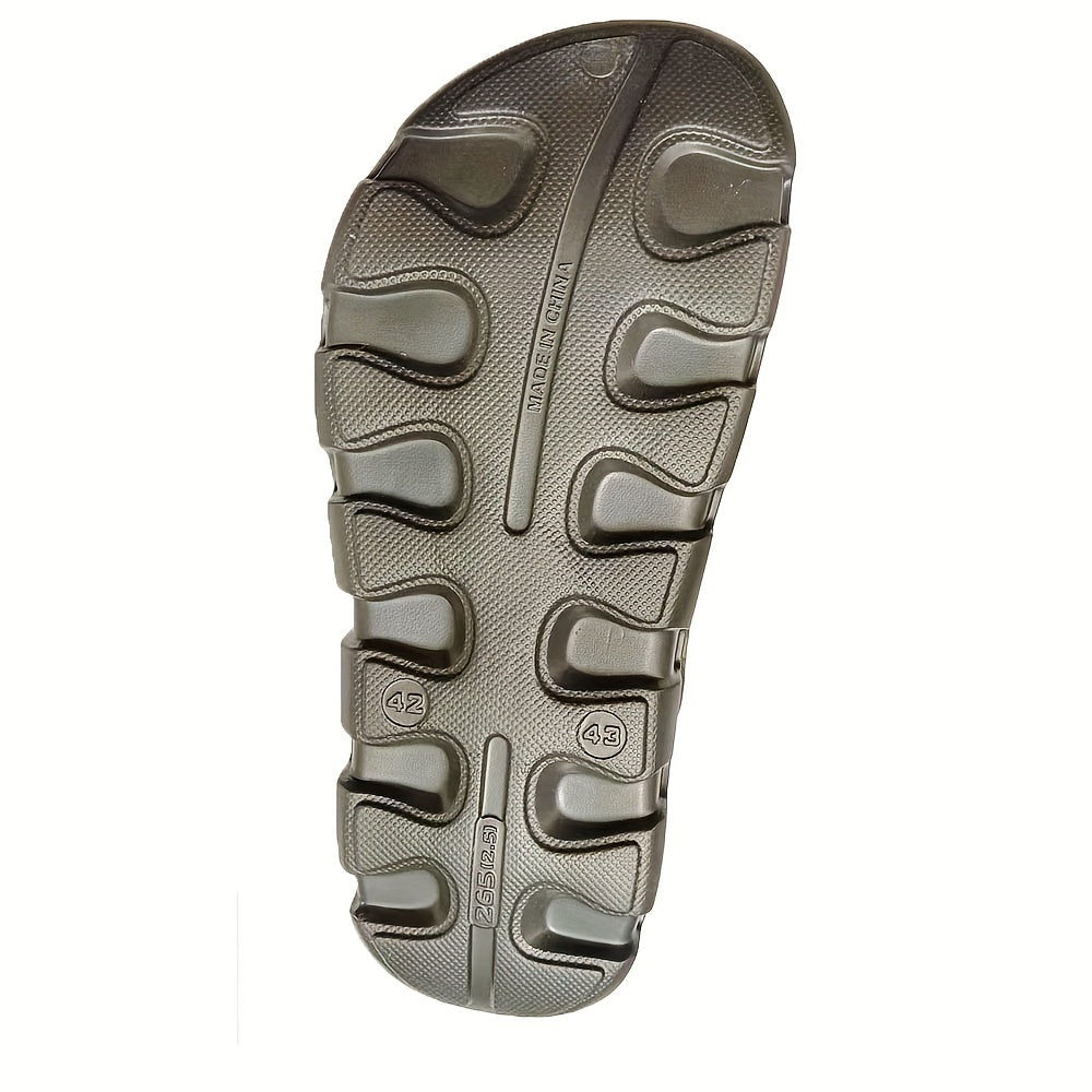 Men's Forest Print Slip On Platform Clogs Sandals