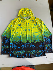 Men's Gradient UPF 50 Sun Protection Hoodie Long Sleeve Quick Dry Tops