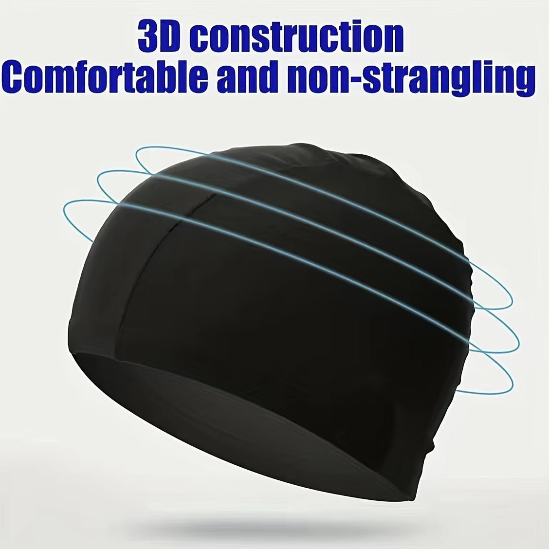 1pc Unisex Swimming Cap Solid Elastic Swim Accessory