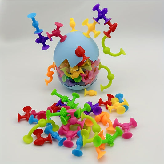 50pcs Fruit Suction Cup Building Blocks Set Creative Construction Kit