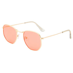 Metal Frame Polygon Sunglasses