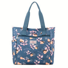 Floral Pattern Shoulder Tote Bag for Women