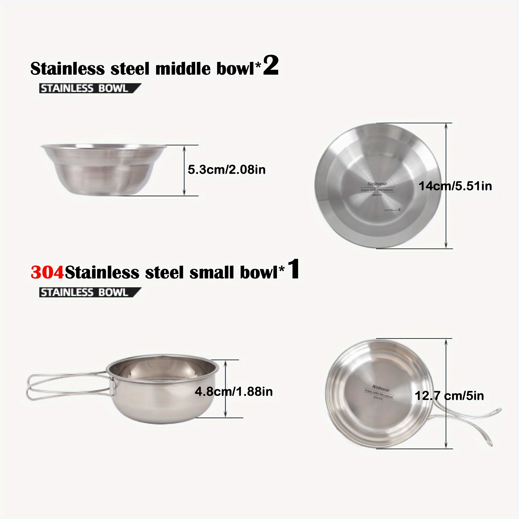 Ramadan Portable Camping Tableware Set with Storage Bag