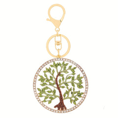 Tree Of Life Diamond Keychain For Men