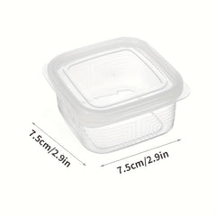 3pcs Organizer Bins Clear Plastic Bins For Fridge Freezer Kitchen Cabinet Pantry