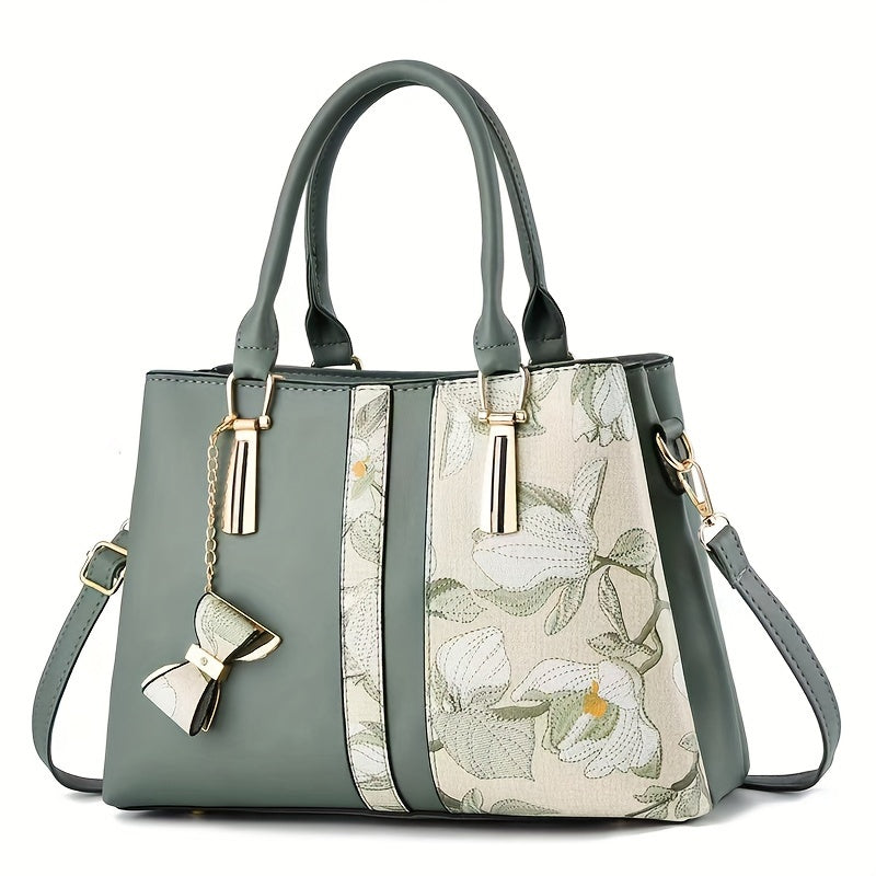 Floral Pattern Crossbody Handbag Large Capacity