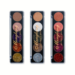 Glitter Eyeshadow Palette 5 Colors - High Pigmented Makeup