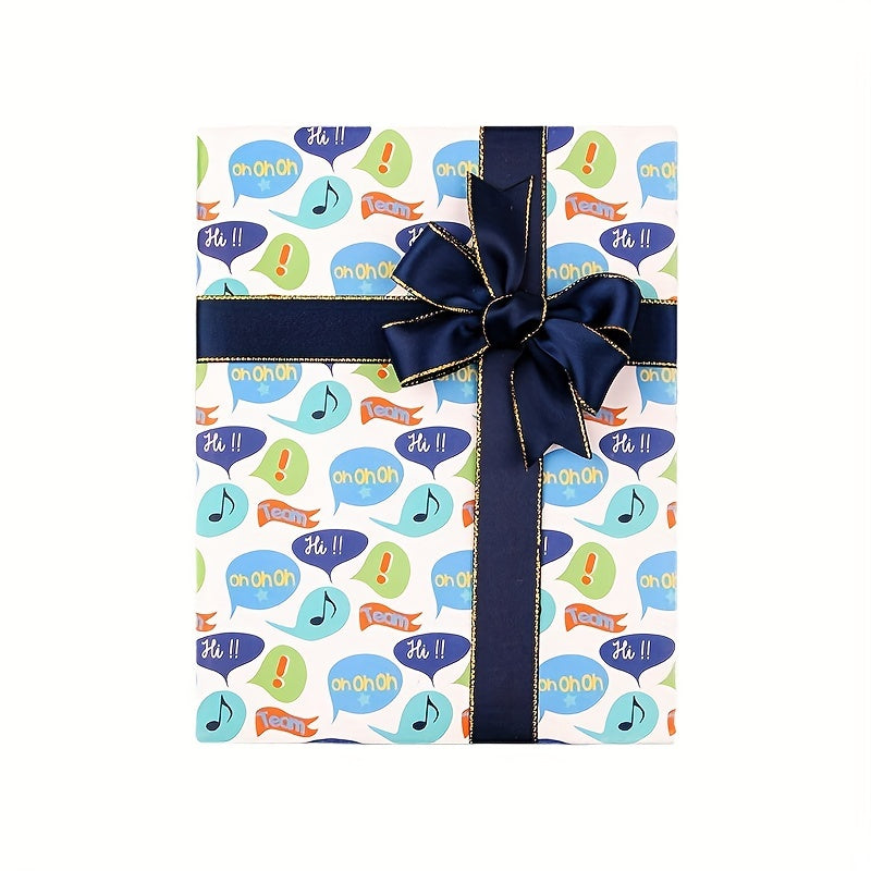 4pcs Colorful Gift Wrapping Paper Birthday Book Cover Background Paper