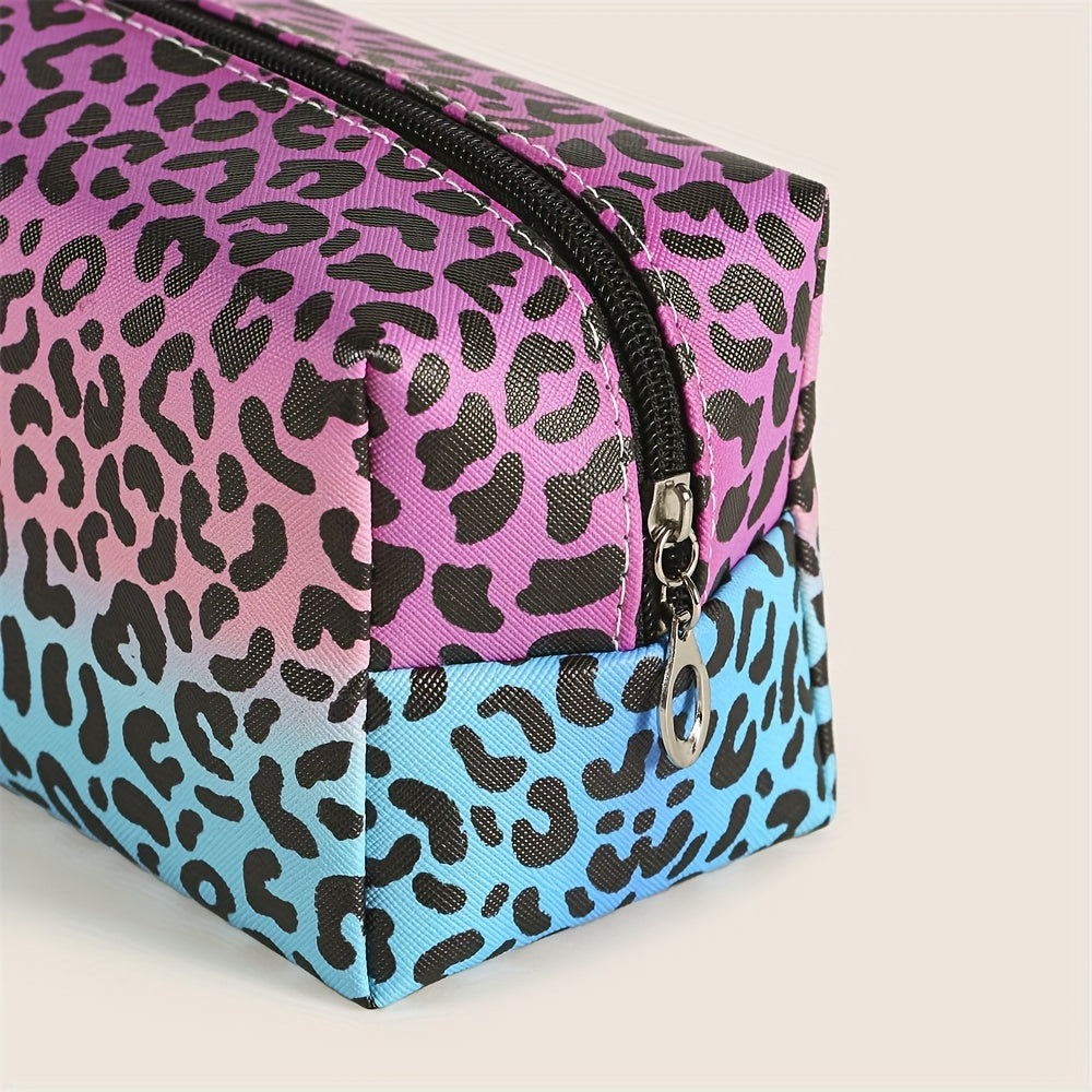 Leopard Print Makeup Bag Organizer for Travel