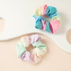 2pcs Tie Dye Scrunchies Hair Tie Ponytail Holder for Women Girls