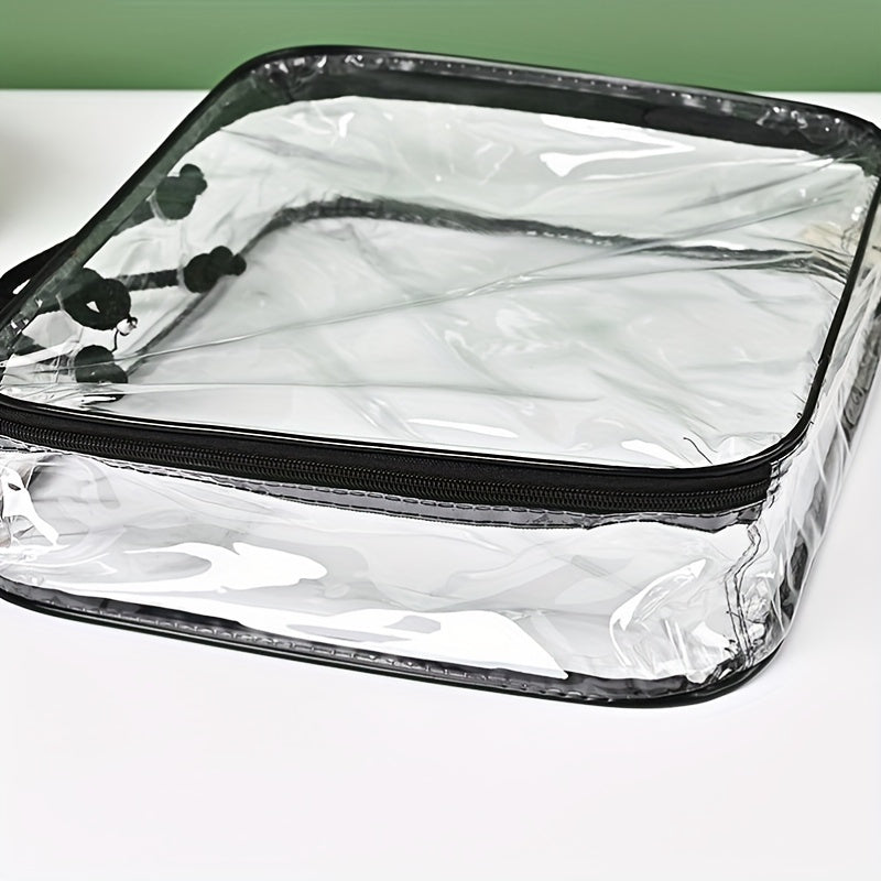 Transparent Portable PVC Zipper Wire Bag for Bed Products
