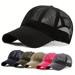 Stay Protected This Summer With Our Breathable Sunshade Mesh Hat
