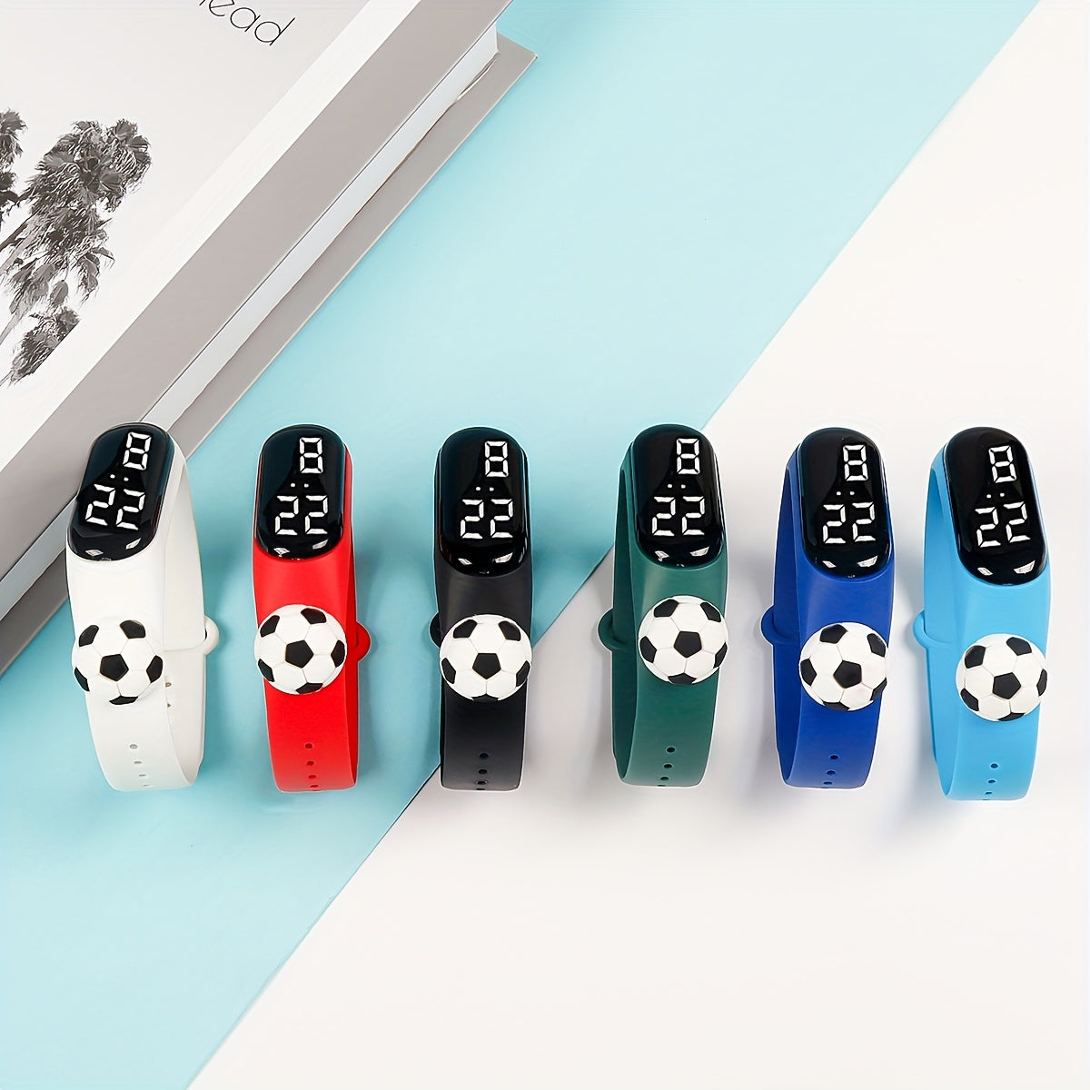 6pcs LED Electronic Wristband Watch for Students Couples Boys & Girls
