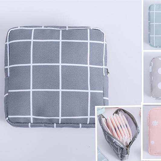 Portable Sanitary Napkin Storage Bag Mini Zipper Coin Purse