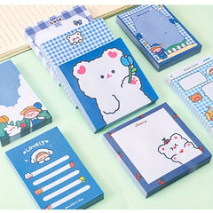 4pcs Cartoon Girl Sticky Notes 320 Sheets