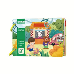 Interactive Quiet Book for Toddlers - Develops Skills & Abilities