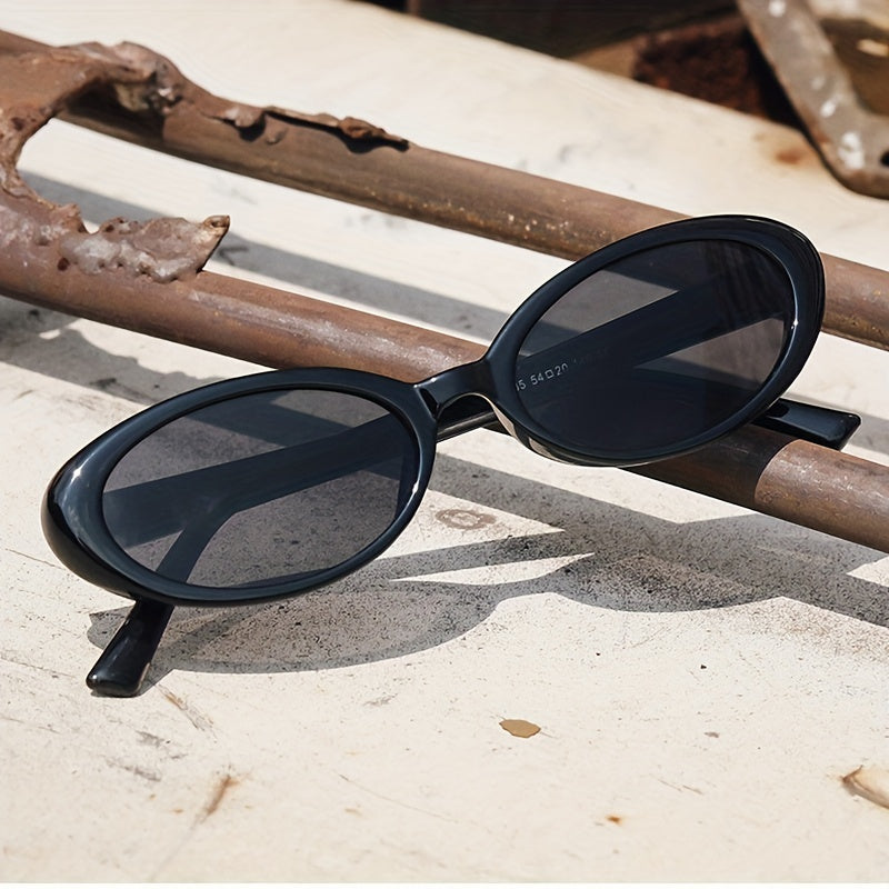 Oval Cat Eye Sunglasses Retro Jelly UV400 Sun Shades