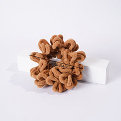 Fluffy Velvet Hijab Scrunchie Solid Hair Ring Tie Bun Clip