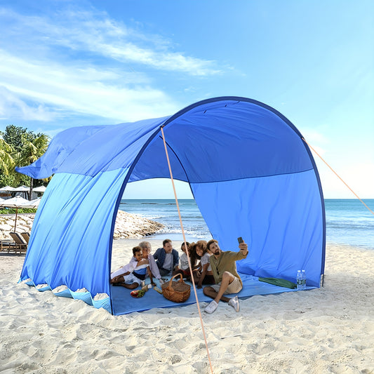 ZJRIGHT Beach Tent Sun Shelter for 5 Adults - Camping Backyards & More