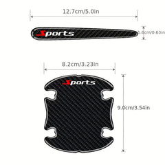 Carbon Fiber Car Door Handle Scratch Stickers