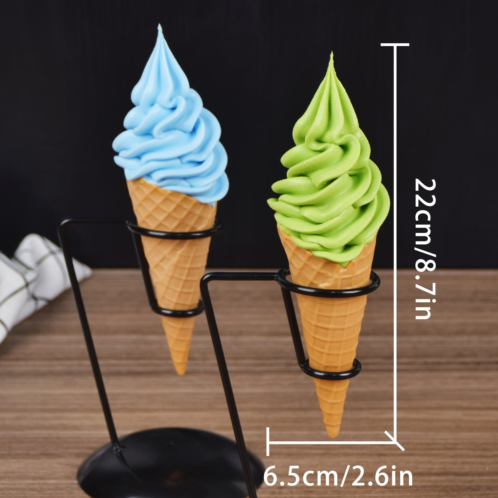 PVC Ice Cream Sculpture, Faux Ice Cream Model for Home Decor