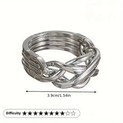 Intelligence Buckle Metal Puzzle Portable Gift Iron Classic Bra