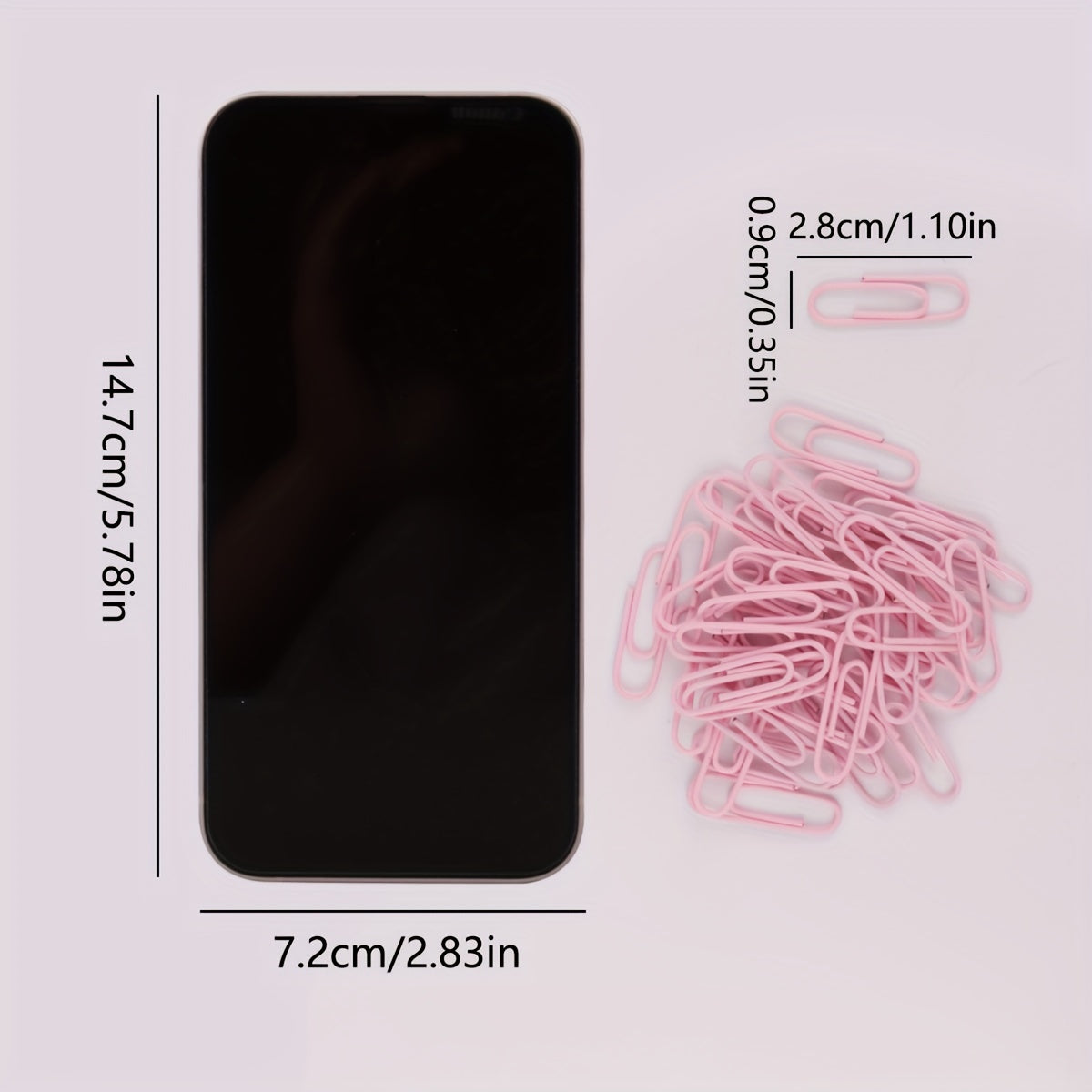 Colorful Macaron Paper Clips 40pcs In A Box