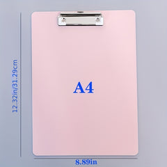 A4 Flat Clip Board Clip File Folder Clipboard Data Clip
