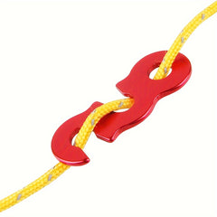 6pcs Aluminum Guyline Cord Adjusters Tent Tensioners Camping Accessories