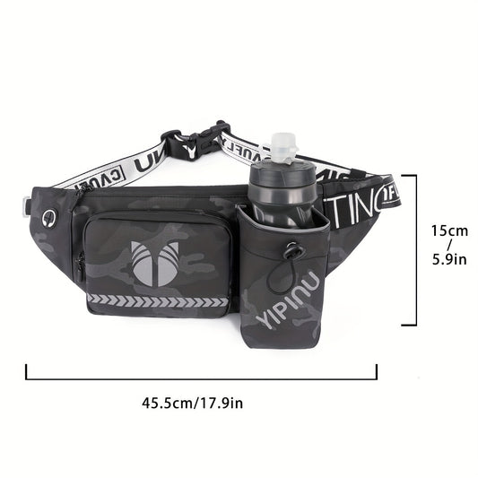 Water Bottle Storage Waist Bag for Sports Running & Mountaineering